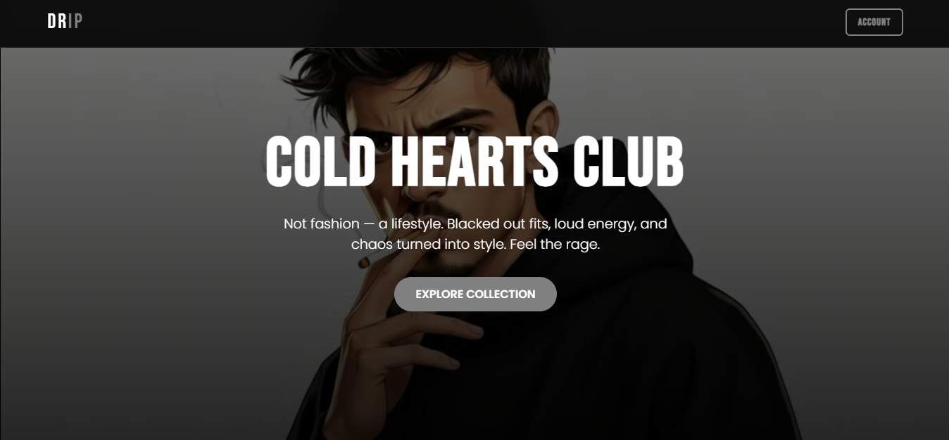 Drip Fashion Website